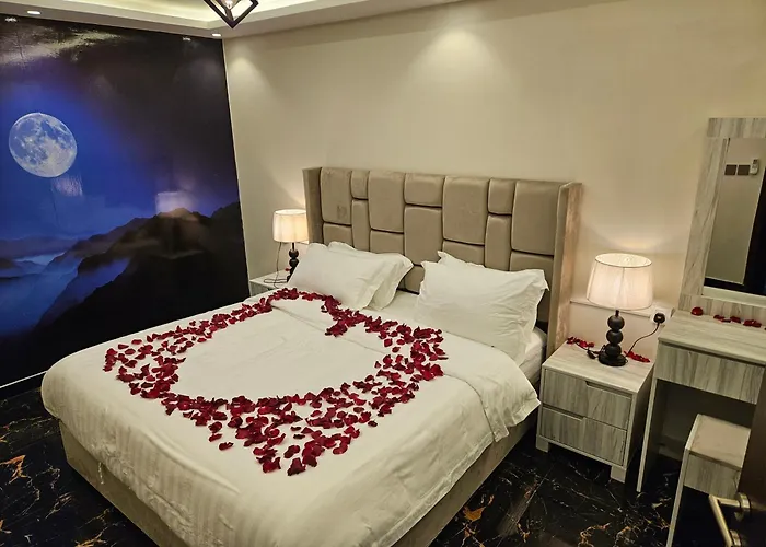 Suger Suite Sea View جناح سطح القمر اطلاله بحريه